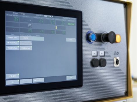 This is a photo showing Forsstrom's touch-screen operating panel. Nytänkande. Innovative thinking. ideas innovadoras. Innovatives Denken. Pensée novatrice. Innowacyjne myślenie