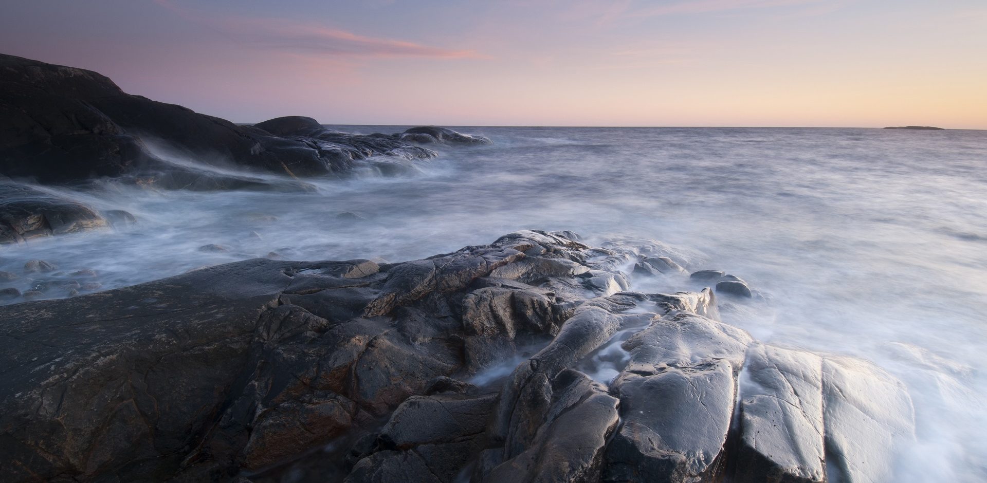 This is a photo of the Swedish west coast ocean.