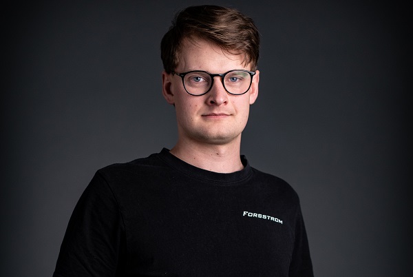 This is a photo of Anton, who is a Forsstrom technician.