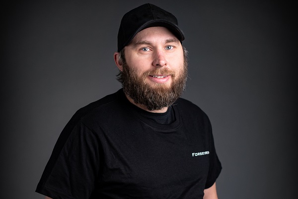 This is a photo of Niklas, who is a Forsstrom technician.