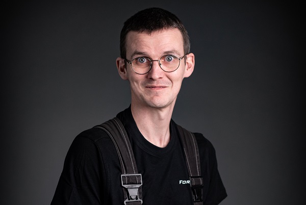 This is a photo of Viktor, who is one of Forsstrom's technian's.